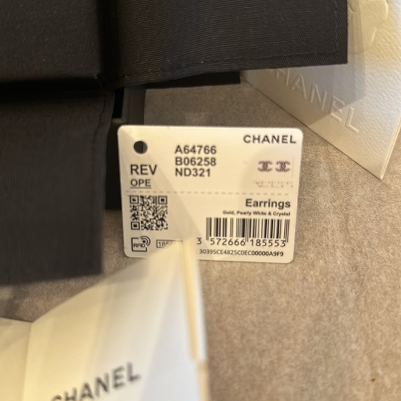 Authentic Chanel CC Stud Earrings - Picture 7 of 12